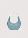 Coccinelle Zip-fastening Leather Shoulder Bag In Blue
