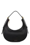 Coccinelle Whisper Logo Stamp Shoulder Bag In Noir