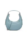 Coccinelle Zip-fastening Leather Shoulder Bag In Blue