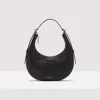 Coccinelle Whisper Logo Stamp Shoulder Bag In Noir