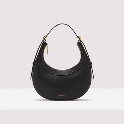 Coccinelle Whisper Leather Mini Bag In Black