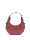 Coccinelle Whisper Crescent Top-handle Shoulder Bag In Pink