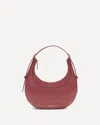 Coccinelle Whisper Crescent Top-handle Shoulder Bag In Red