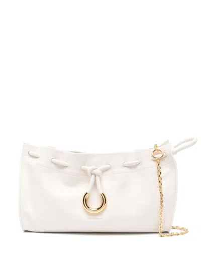 Coccinelle 'isabela' Crossbody Bag In White Leather In Blanco