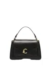 Coccinelle Medium C-me Handbag In Black