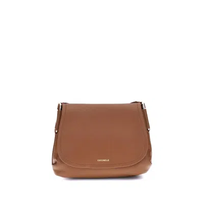 Coccinelle Rebekka Shoulder Bag In Brown