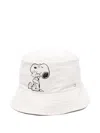 Coccinelle X Peanuts Graphic Print Bucket Hat In White