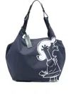 Coccinelle X Peanuts Nº10 Graphic-print Shoulder Bag In Blue