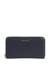 Coccinelle Zip-around Leather Wallet In Blue