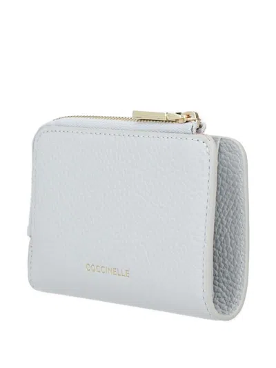 Coccinelle Zip-around Logo Wallet In Gray