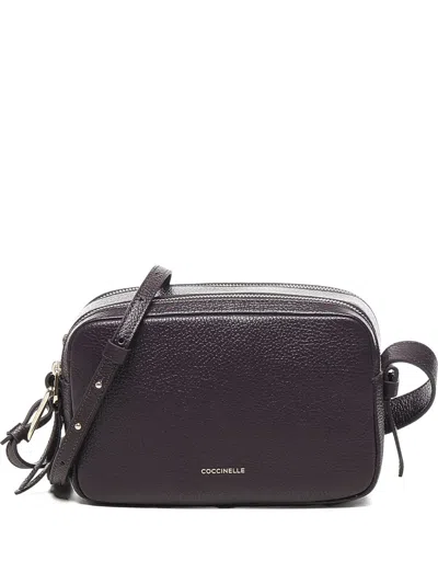 Coccinelle Zip-fastening Adjustable-strap Shoulder Bag In Purple