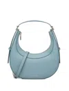 Coccinelle Zip-fastening Leather Shoulder Bag In Blue
