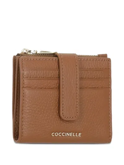 Coccinelle Zip-fastening Tab Wallet In Brown