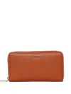 Coccinelle Zip Leather Wallet In Pattern