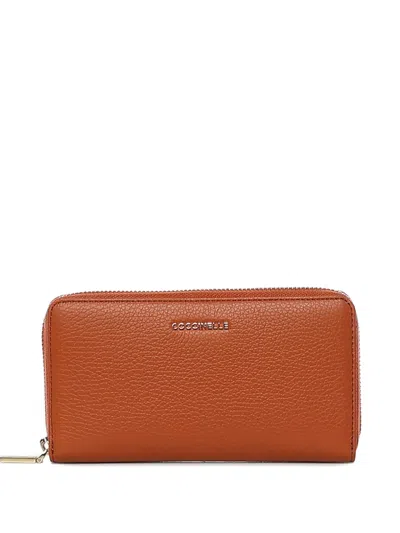 Coccinelle Zip Leather Wallet In Pattern