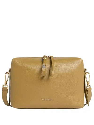 Coccinelle Zip Nory Shoulder Bag In Green
