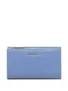 Coccinelle Zip Three-compartment Wallet In Blue