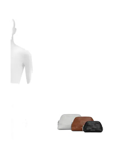 Coccinelle Zip-top Curved Make-up Bag In White