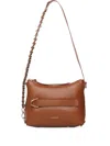 Coccinelle Zip-up Shoulder Bag In Brown