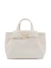 Coccinelle Zip-up Tote Bag In White