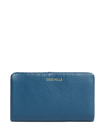 Coccinelle Zip-up Wallet In Blue