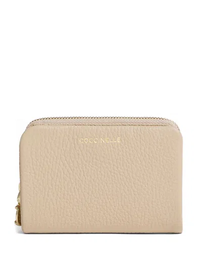 Coccinelle Zip-up Wallet In Neutral
