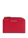 Coccinelle Zip-up Wallet In Red