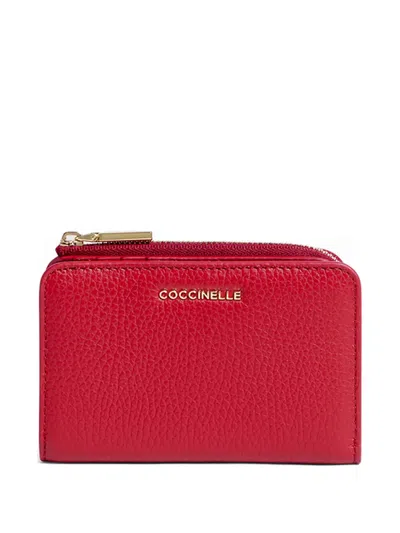 Coccinelle Zip-up Wallet In Red