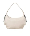 Coccinelle Zippered Shoulder Bag In Nude