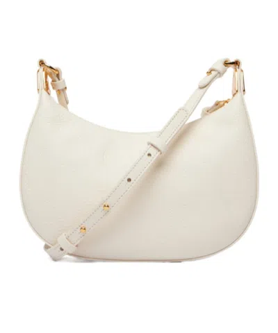 Coccinelle Zippered Shoulder Bag In White