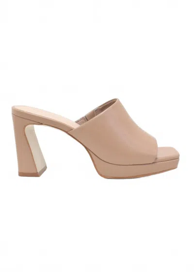Cocco Miami Women's Open Toe Slide Heels In Tan