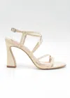 Cocco Miami Women's Strappy Sandal Platform Heels In Bone Patent