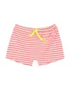 Coccodé Newborn Girl Shorts & Bermuda Shorts Coral Size 3 Cotton, Polyester In Red