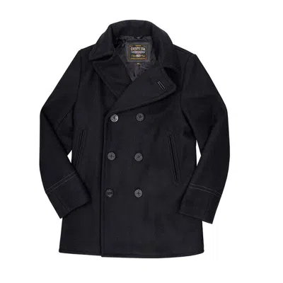 Pre-owned Cockpit Usa Admiral Usn Peacoat Z28p006 Usa Made In Blue