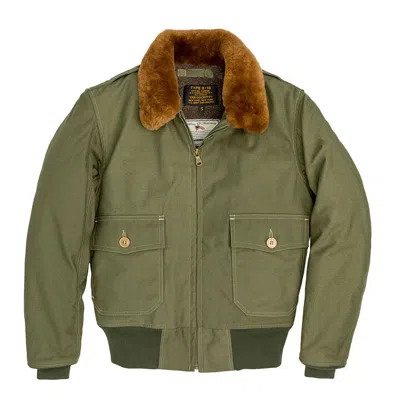 Pre-owned Cockpit Usa B-10 Flight Jacket Z24s002 Usa Made In Green