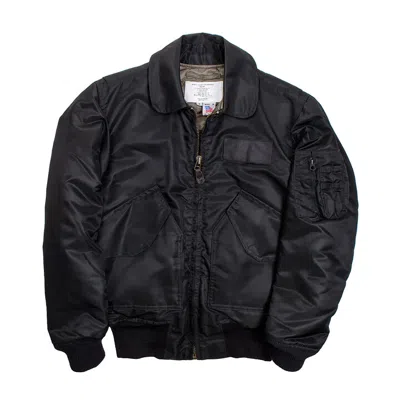 Pre-owned Cockpit Usa Cwu-55p (cold Weather Pilots Jacket) Z2214 Usa Made In Black