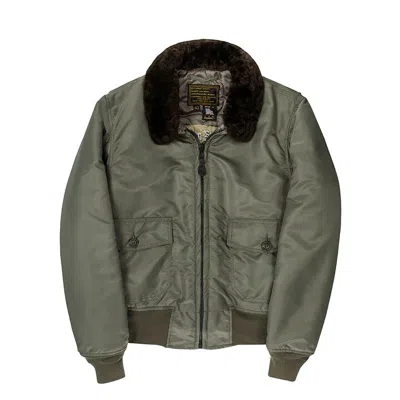 Pre-owned Cockpit Usa G-1 Us Fighter Weapons Jacket Z24e005i Usa Made In Sage