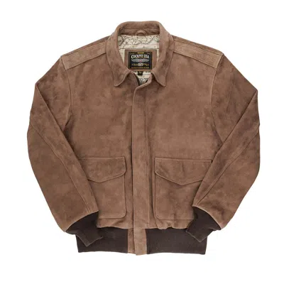 Pre-owned Cockpit Usa Gentlemen's Cedar A-2 Flight Jacket Z21h100 Usa Made In Brown