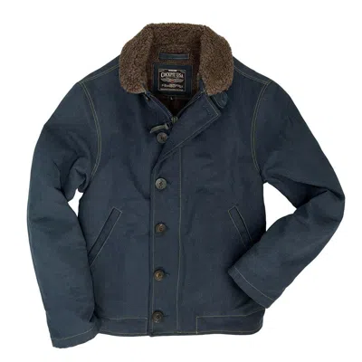 Pre-owned Cockpit Usa N1 Bedford Cord Navy Jacket Z26x031 Usa Made