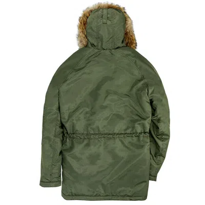 Pre-owned Cockpit Usa N3b Parka Z24c103 Sage Usa Made