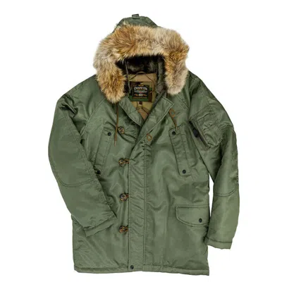 Pre-owned Cockpit Usa Sage N3b Parka Z24c103 Usa Made