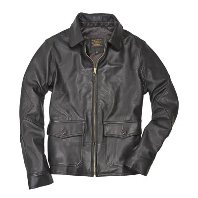Pre-owned Cockpit Usa Type 440 Usn Carrier Men's Leather Jacket Usa Made Z2111m In Brown