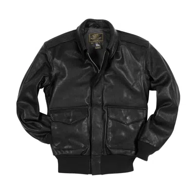 Pre-owned Cockpit Usa U.s.a.f. 21st. Century A-2 Jacket Black, Brown Z21v41 Made In Usa