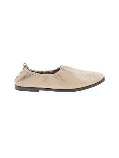 Pre-owned Coclico Flats In Tan