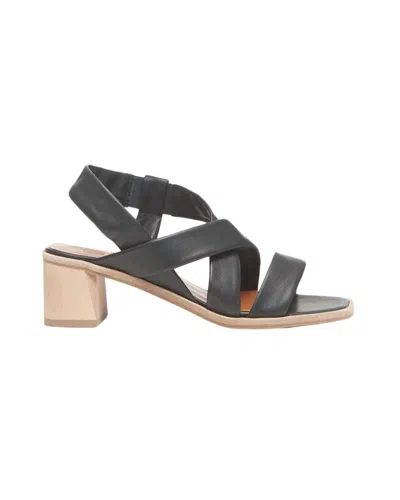 Coclico Jade Heeled Sandal In Black Leather