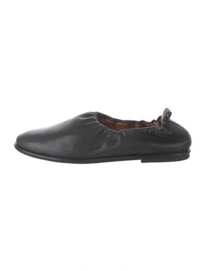 Pre-owned Coclico Leather Ballet Flats In Black
