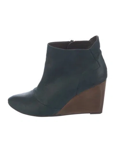 Pre-owned Coclico Leather Boots In Brown/green