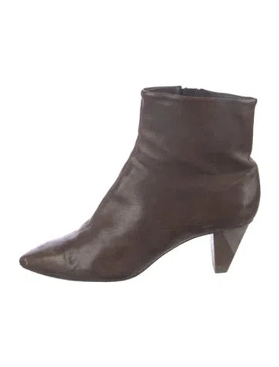 Pre-owned Coclico Leather Boots In Gray
