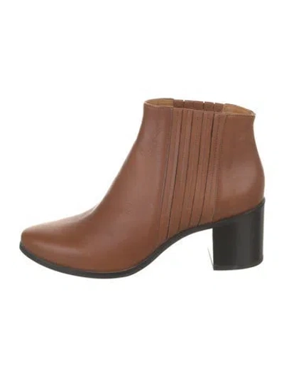 Pre-owned Coclico Leather Colorblock Pattern Chelsea Boots In Brown