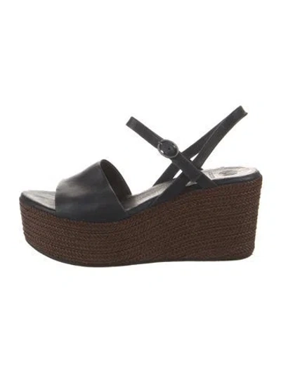 Pre-owned Coclico Leather Espadrilles In Blue